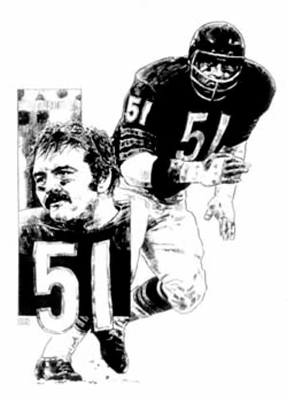 Chicago Bears Lithograph Collection By Michael Mellett (Set of 18)