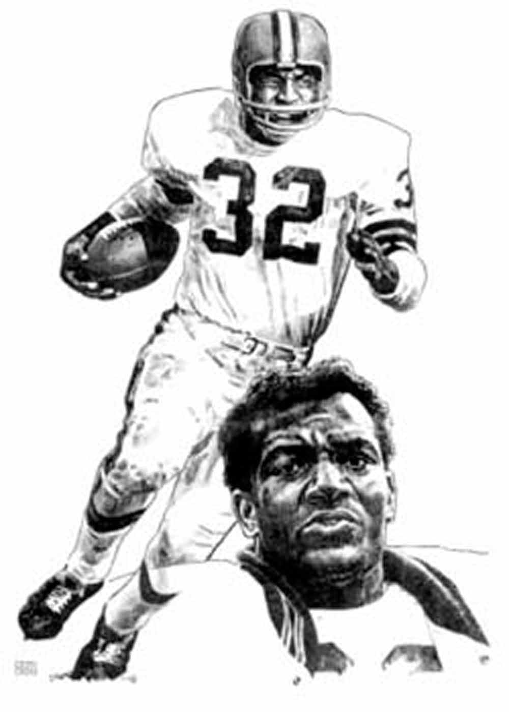 Cleveland Browns Lithograph Collection By Michael Mellett (Set of 4)