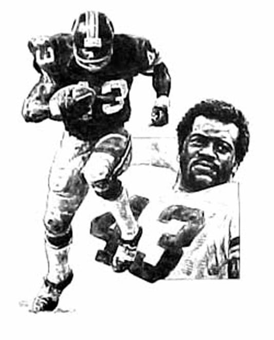 Larry Brown Washington Redskins Lithograph By Michael Mellett